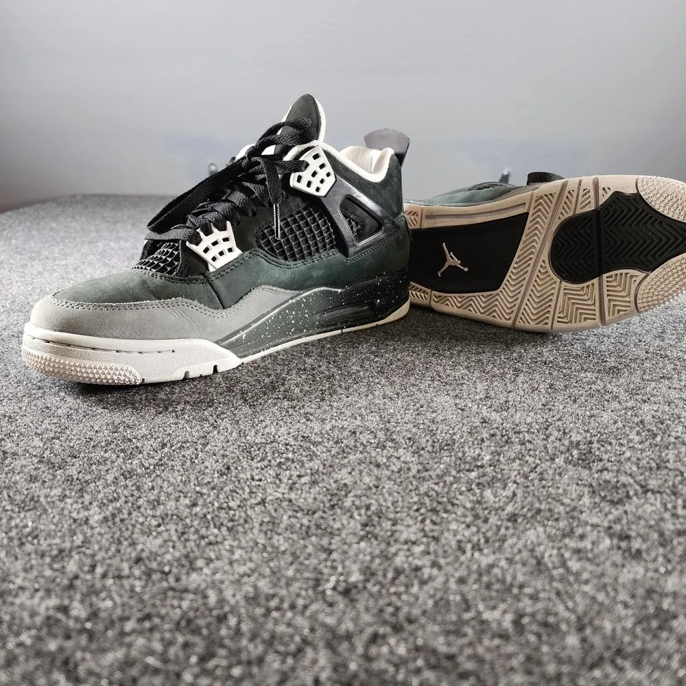 Air Jordan 4 Retro SE Fear 2024 Black White Cool Grey FQ8138-002 Mens Size 8‎
